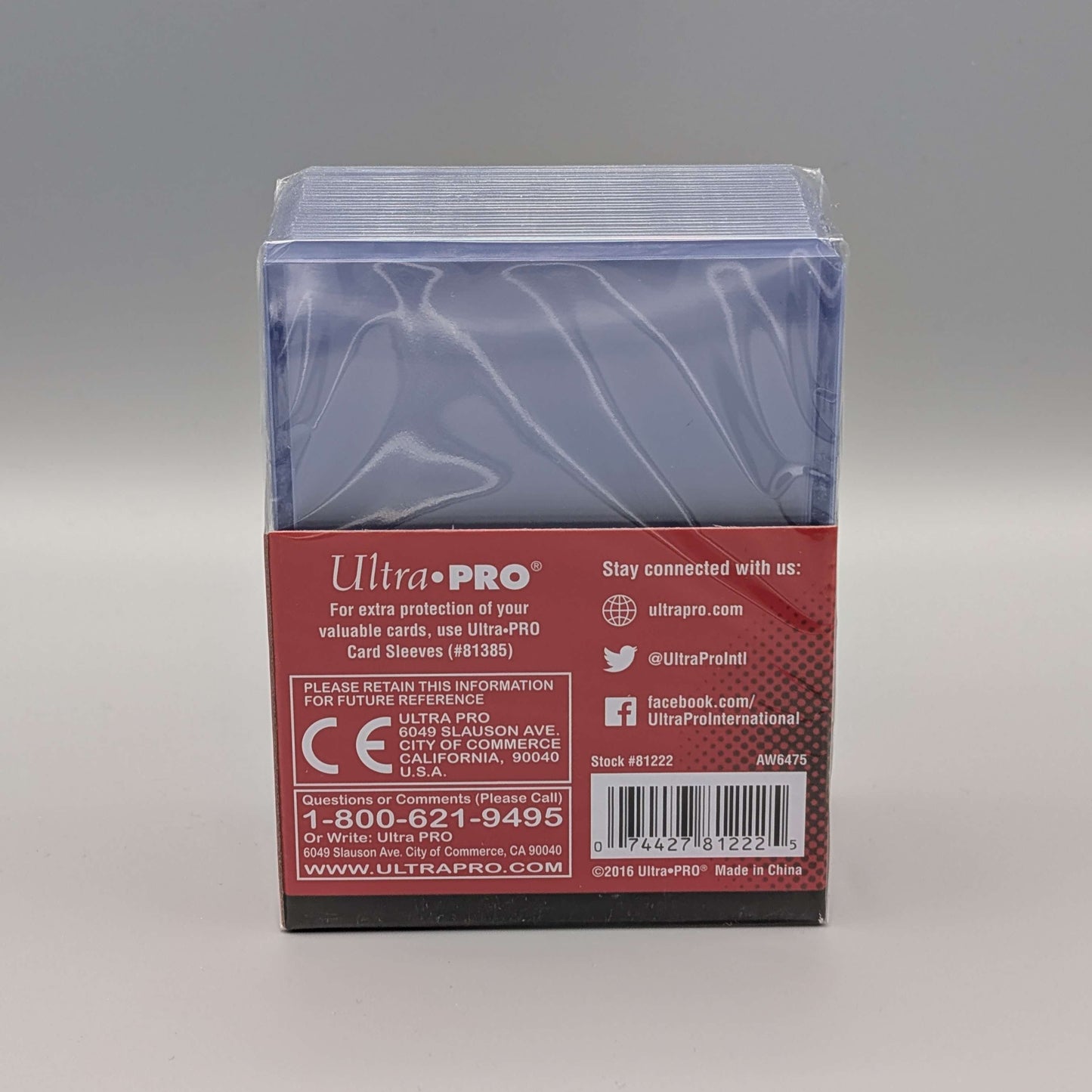 Ultra Pro 3" x 4" Regular Toploader 25 Stk. Transparent