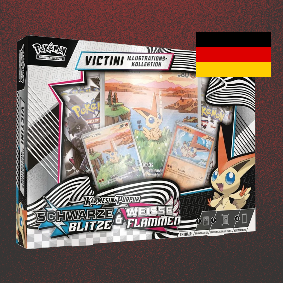 Pokémon TCG: Schwarze Blitze & Weisse Flammen – Victini Illustrations-Kollektion – DE