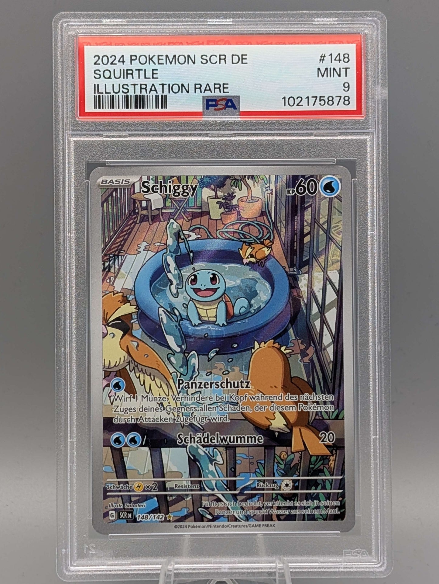 Schiggy Illustration Rare PSA 9 (GER)