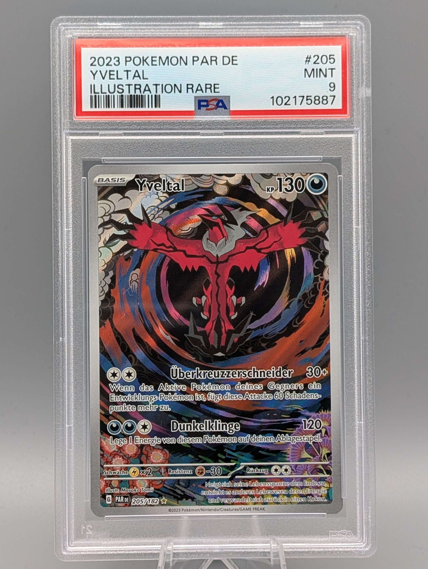 Yveltal Illustration Rare PSA 9 (GER)