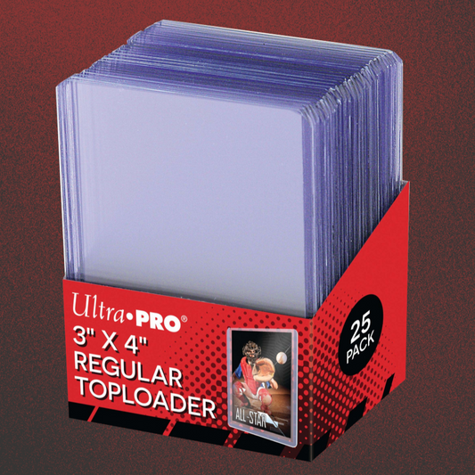 Ultra Pro 3" x 4" Regular Toploader 25 Stk. Transparent