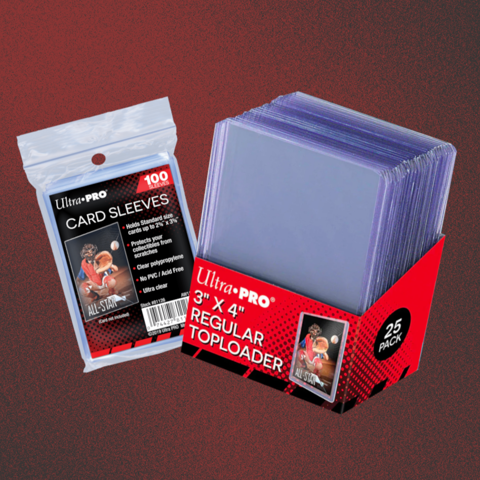 [Bundle] Ultra Pro Sleeves 100 Stk. + Ultra Pro 3" x 4" Regular Toploader 25 Stk.