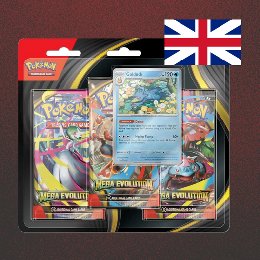 Pokémon TCG: Mega Evolution 3-Pack-Blister [Golduck]