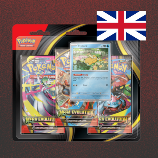 Pokémon TCG: Mega Evolution 3-Pack-Blister [Psyduck]
